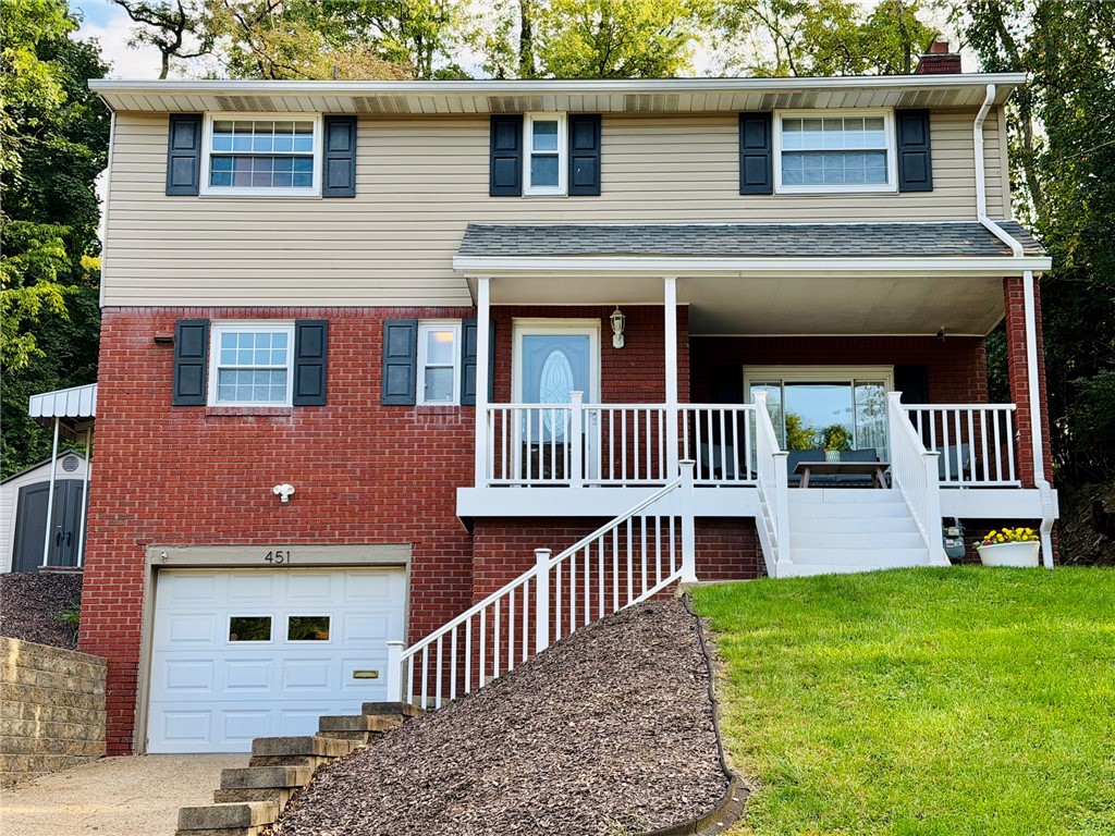 Exterior of 451 Saratoga Dr, Pittsburgh, PA 15236